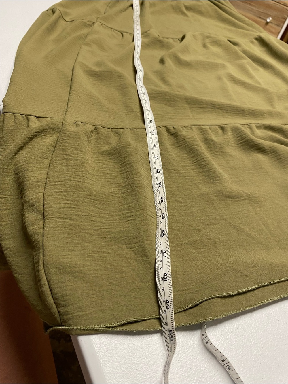 Simplee Apparel Olive Green Maxi Dress with Flutter Sleeves - Picture 9 of 11